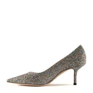 Jimmy Choo - Love 65mm Glitter Pumps Silver