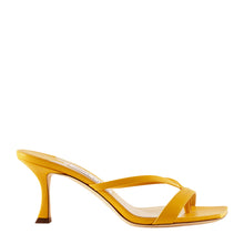 Load image into Gallery viewer, Jimmy Choo - Maelie 70 Leather Strap Sandals Sunny-Yellow