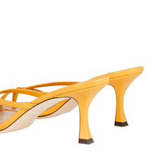 Load image into Gallery viewer, Jimmy Choo - Maelie 70 Leather Strap Sandals Sunny-Yellow